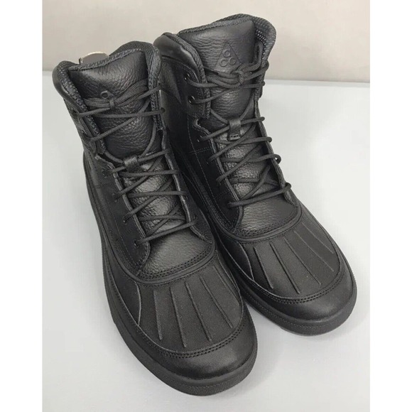 Nike Woodside II Black LEO Waterproof Boots 525393 Mens 10 Fast Ship NEW